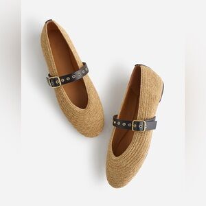 Madewell Remy Flats - Tan and Black